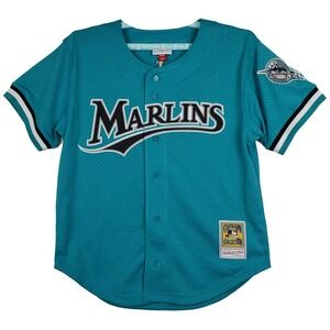 Authentic Andre Dawson Marlins Mitchell & Ness MLB Medium Jersey‎ Teal #8 NWT